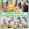 10-Set Pre Drawn Canvas Painting Kit with Easels – 5" x 7" Summer Theme Pre Printed Panels, Acrylic Paints & Brushes – DIY Craft, Beginner-Friendly, Party Favor, Home Decor (Summer Color)